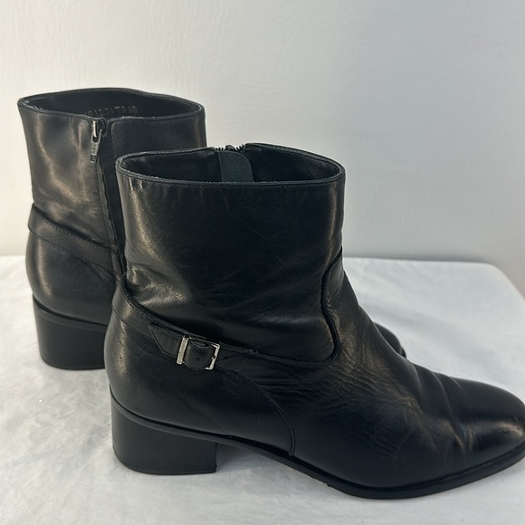 Lauren Ralph Lauren Leather Almond Toe Bootie - Picture 7 of 10